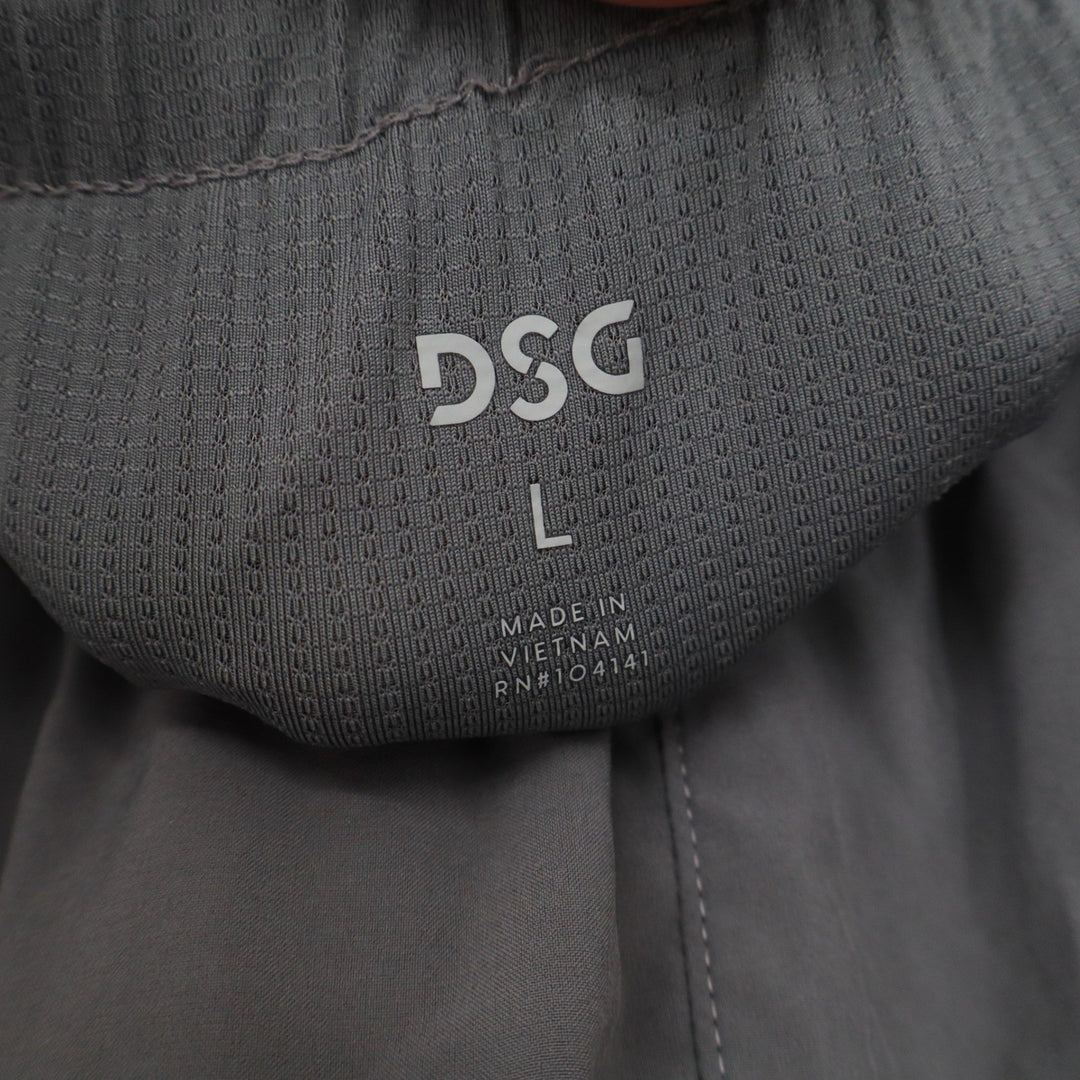 DSG Mens Gray 5 Inch Inseam Lined Running Shorts Size Large Mesh Panels