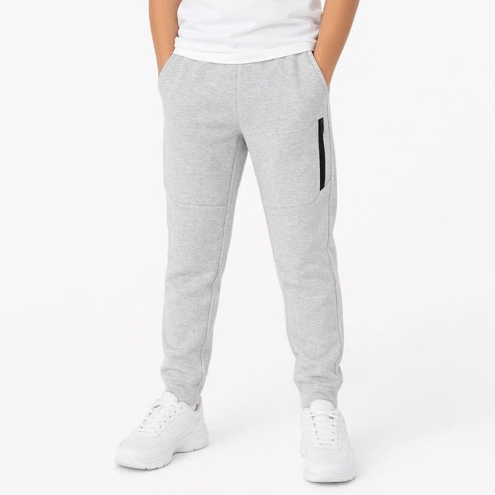 DSG Boys Sport Fleece Jogger Pants Light Heather Grey XS 6-7 NEW