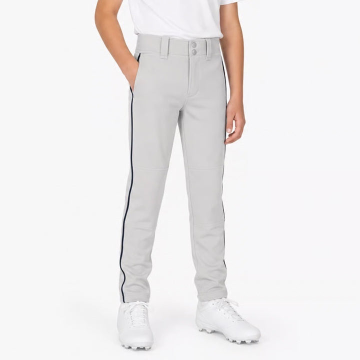 Mizuno Youth Premier Pro Piped Baseball Pants G2 Grey Navy YS