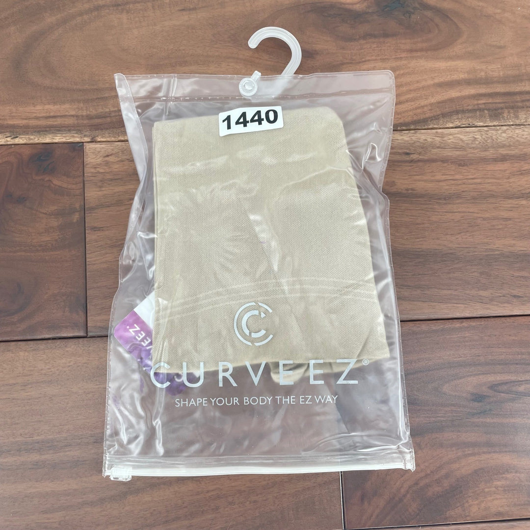 CURVEEZ High Waist Tummy Control Shaping Briefs Nude Beige Size M