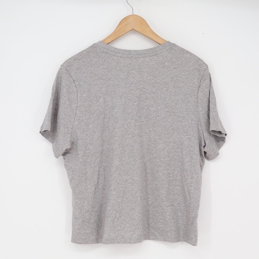 Quince T-Shirt Womens L Organic Cotton Crew Neck Heather Gray Basic Excellent