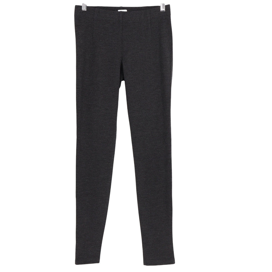 Vince Charcoal Gray Ponte Knit Pull On Slim Leggings Pants Small