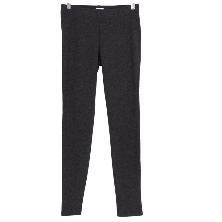 Vince Charcoal Gray Ponte Knit Pull On Slim Leggings Pants Small