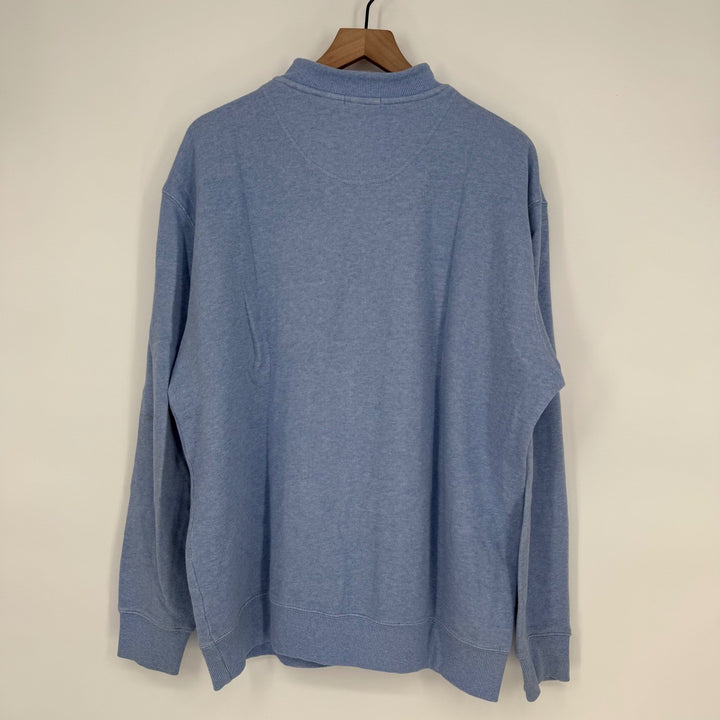 Kirkland Signature XL Blue 1/4 Zip Pullover Sweatshirt 100 Cotton Men's Casual