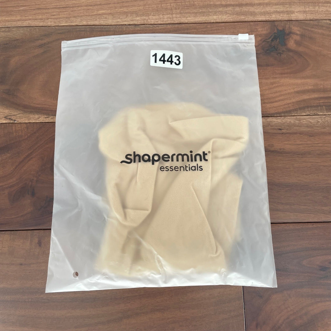 Shapermint Essentials High Waist Tummy Control Shaping Shorts Beige
