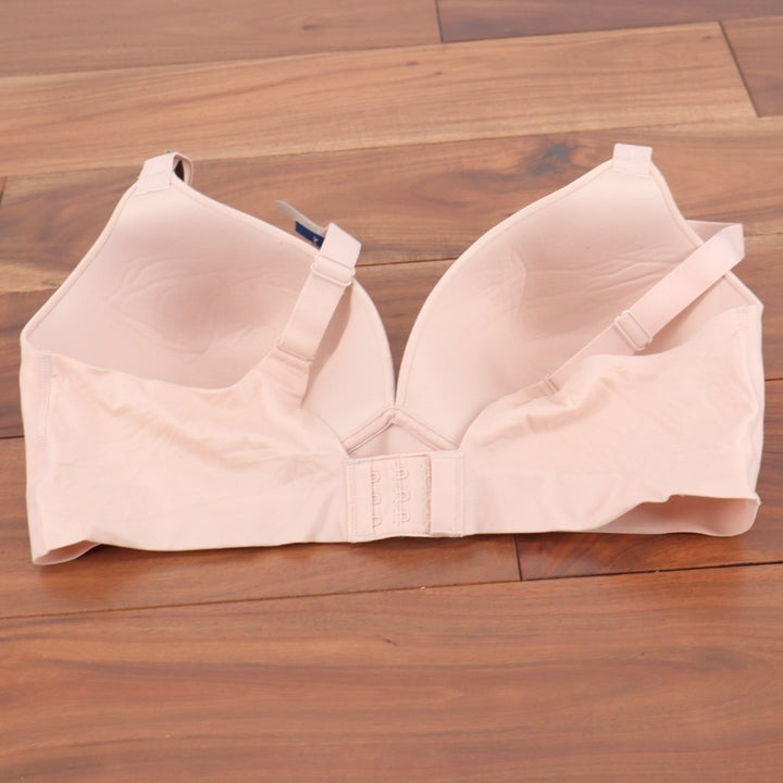 Bali Comfort Revolution Soft Touch Perfect Bra Womens XL Blush Wirefree Padded