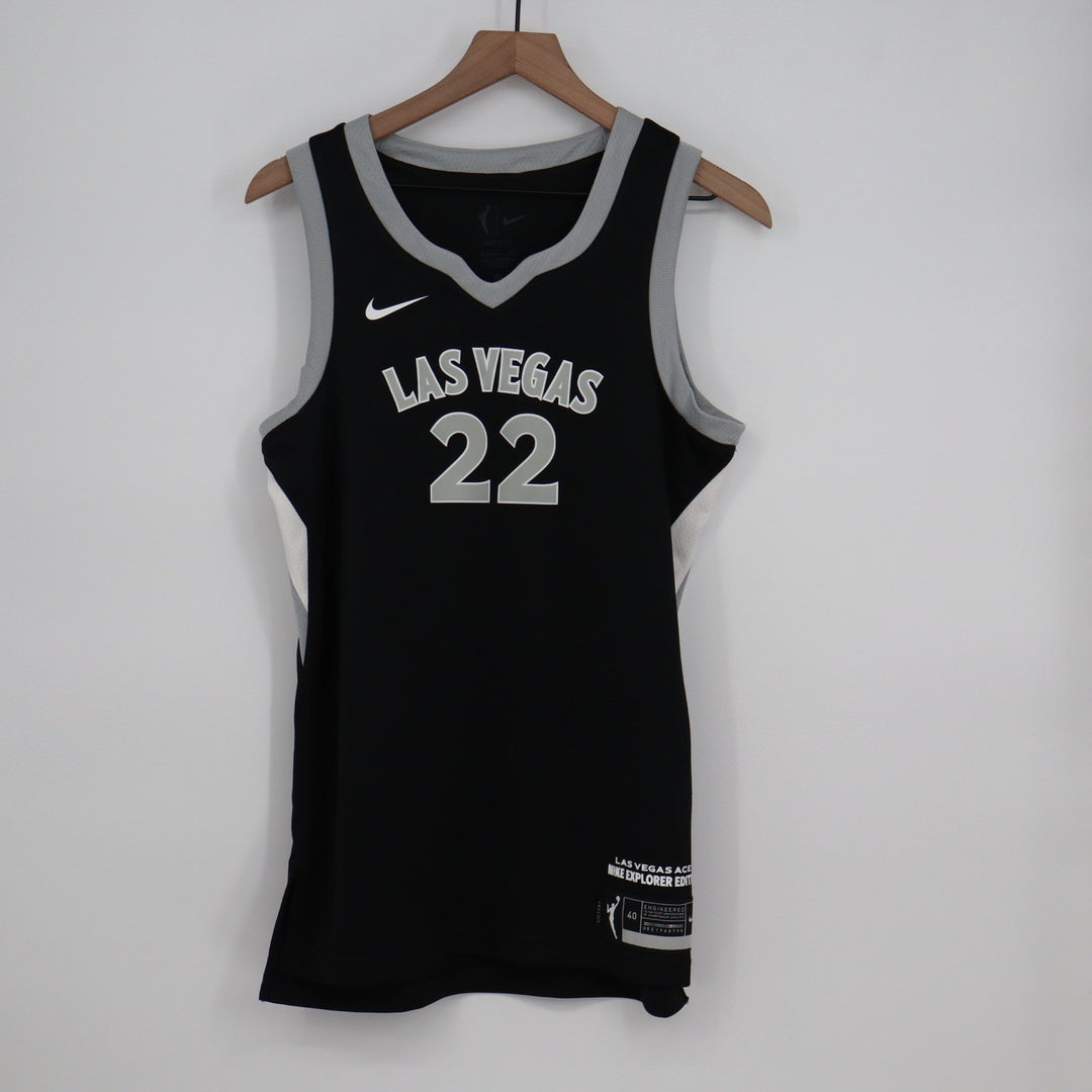 Nike Las Vegas Aces A'ja Wilson 22 WNBA Explorer Edition Jersey Black S