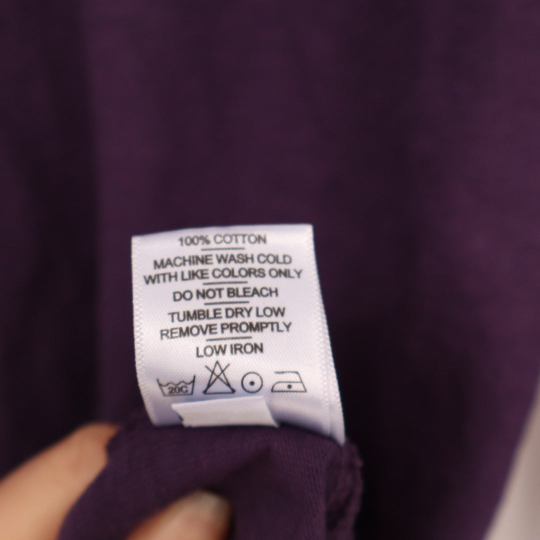 American Giant Premium Slub T-Shirt Mens Medium Purple Cotton Knit Crew Neck