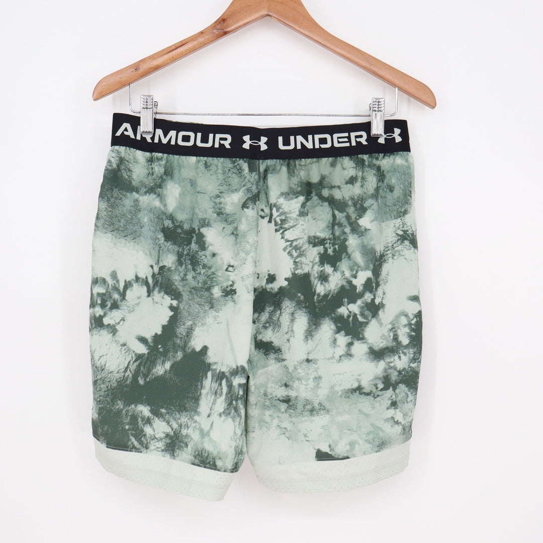 Under Armour Vanish Woven 6in Printed Shorts Mens Medium Green Tie Dye