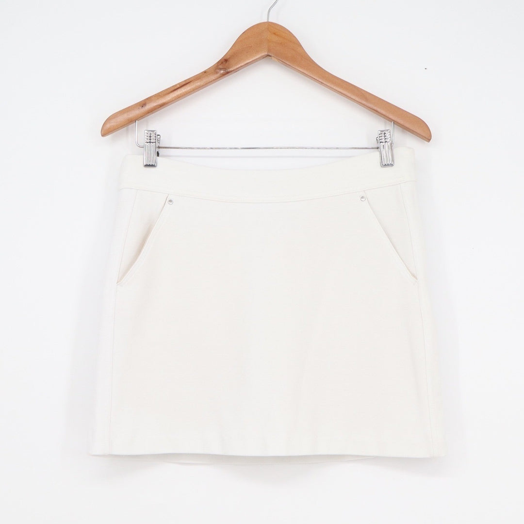 Greg Norman White Golf Skort Womens Small Stretch Active Skirt Built-in Shorts