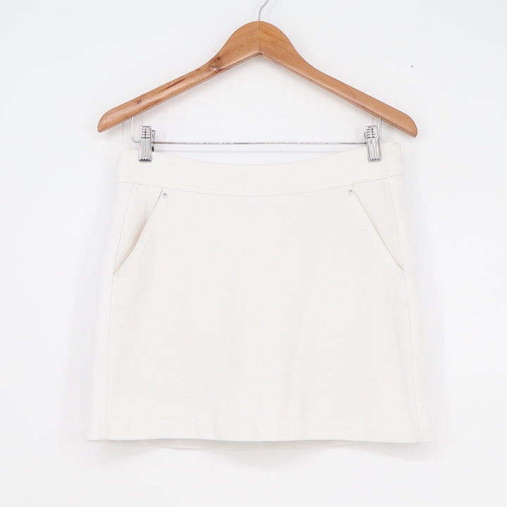 Greg Norman White Golf Skort Womens Small Stretch Active Skirt Built-in Shorts