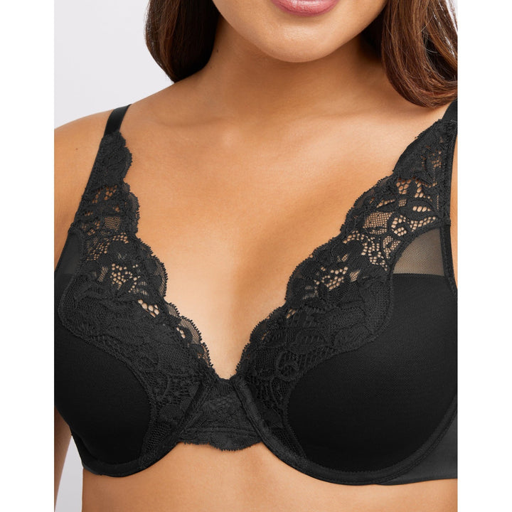 Bali One Smooth U Comfort Stretch Lace Underwire Bra 38C Red Convertible Strap