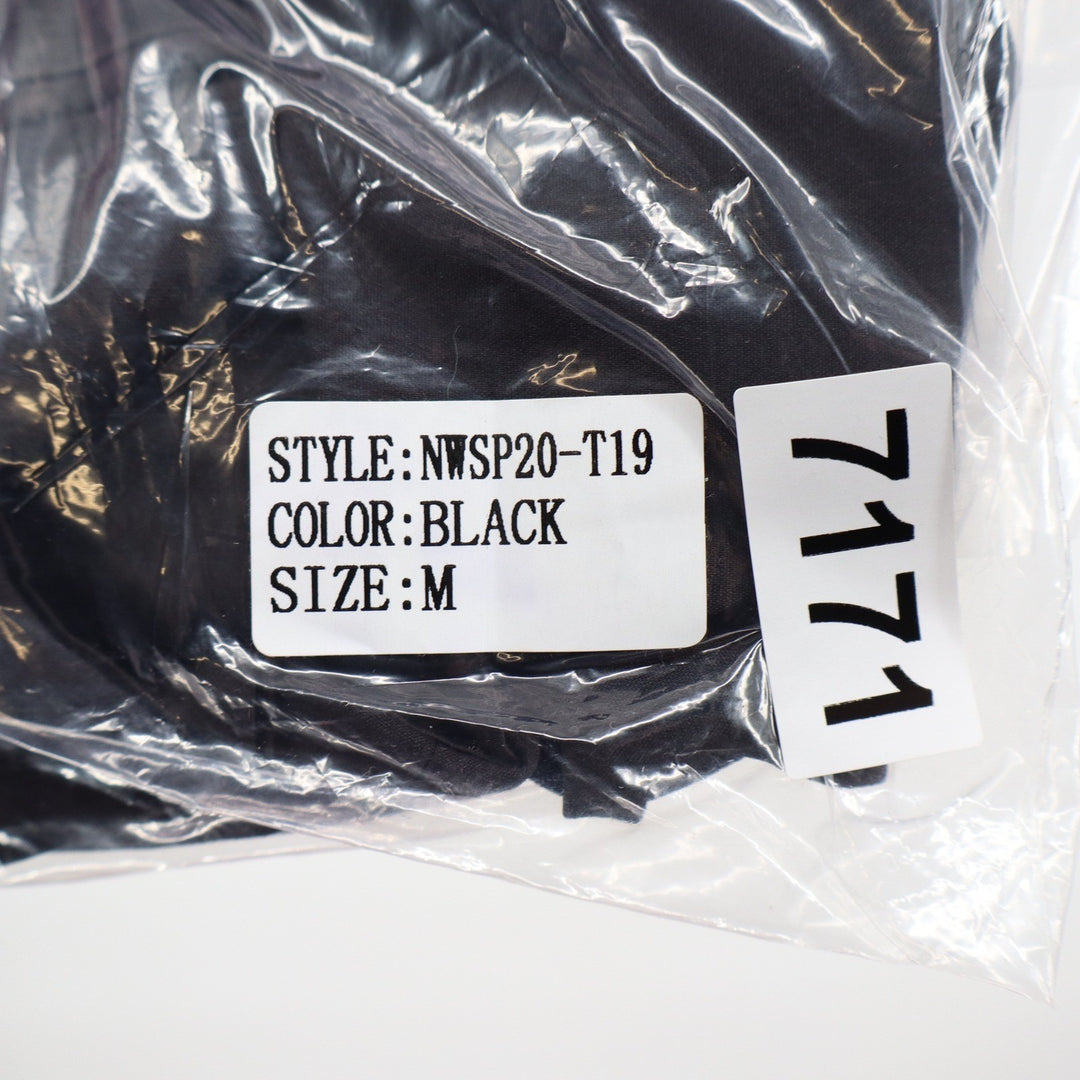 Naked Wardrobe The Statement Black Puff Bishop Sleeve Crop Top Medium