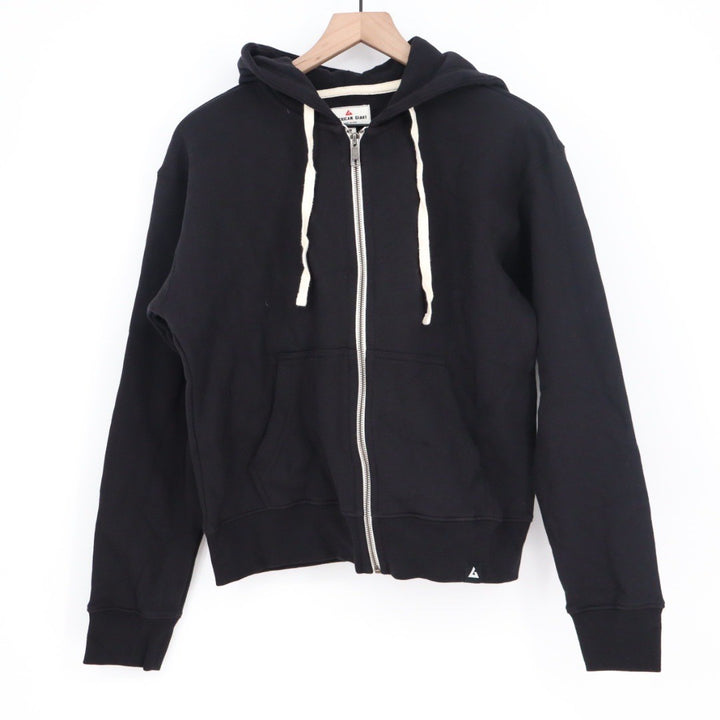 American Giant Black Full Zip Hoodie Sweatshirt Made in USA Size S