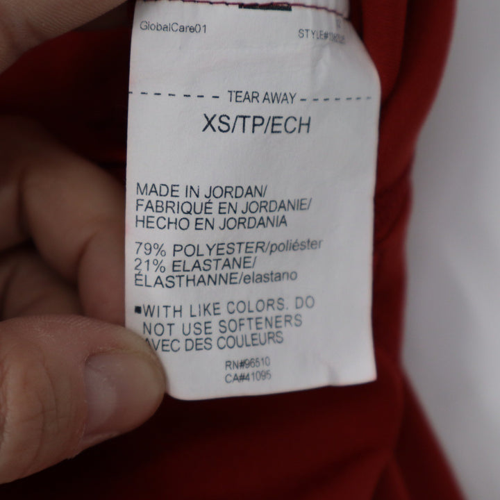Under Armour Meridian Ankle Leggings Dark Red High Rise Pockets Womens XS