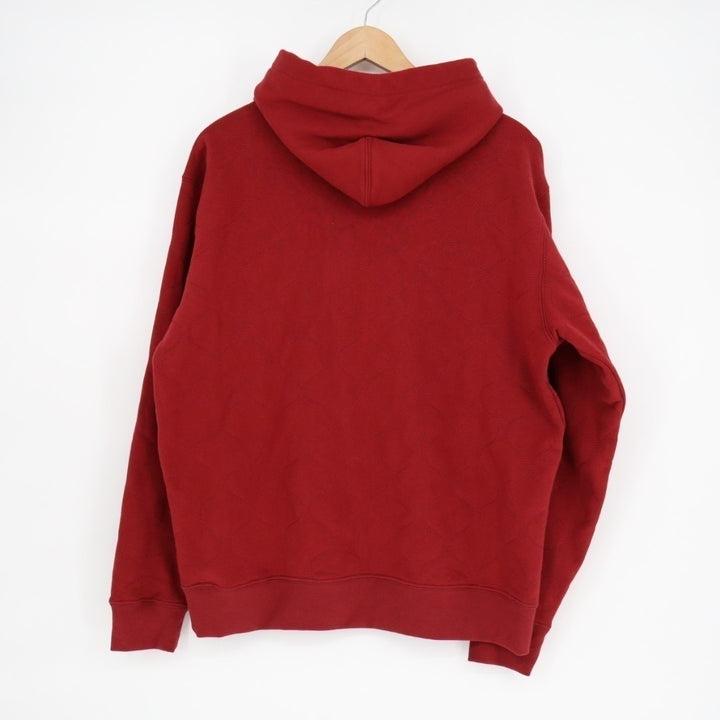 American Giant Hoodie Mens Small Red Logo Fleece Lined Quilted Cotton Warm