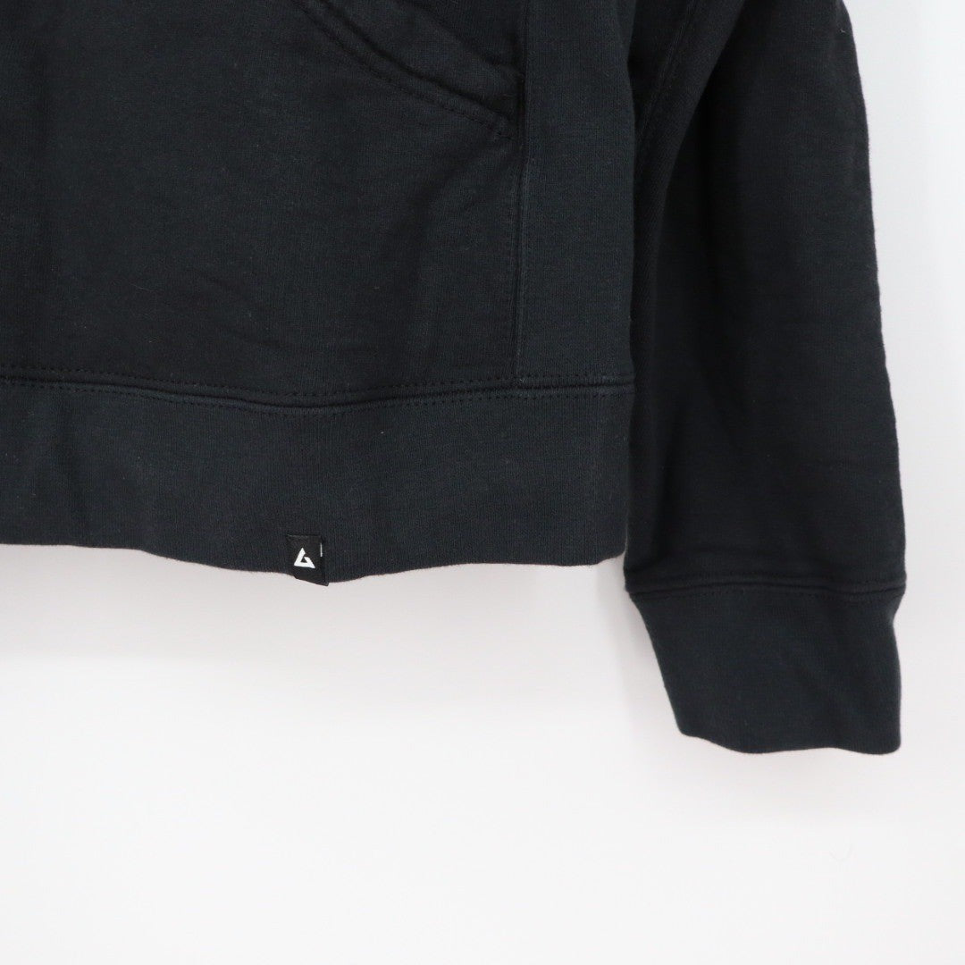 American Giant Full Zip Hoodie Black Cotton Made in USA Mens Medium Casual