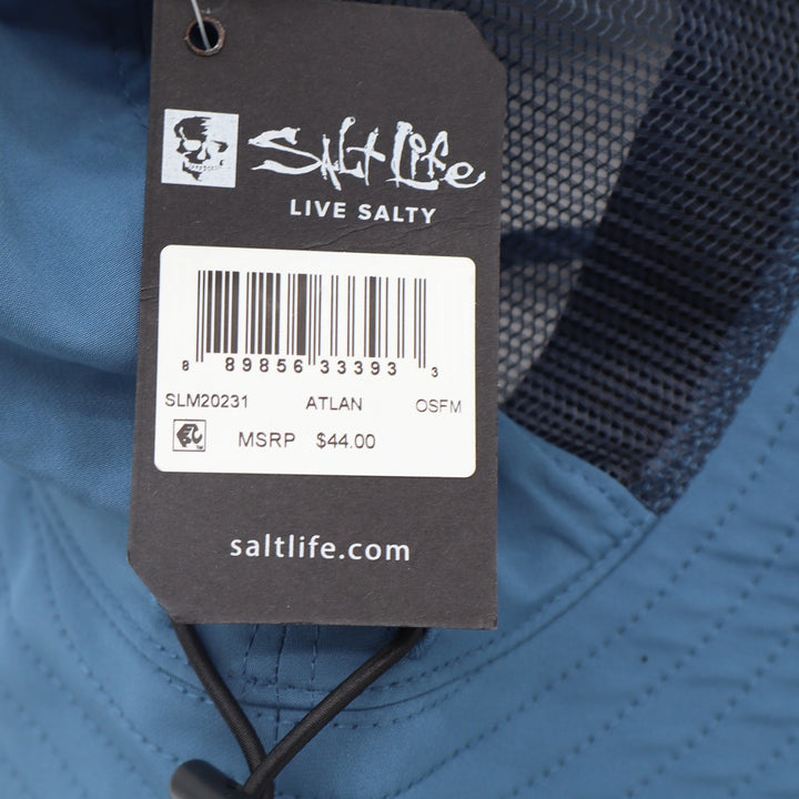 Salt Life Atlan Blue Performance Sun Hat Mesh Fishing Boonie OSFM NEW