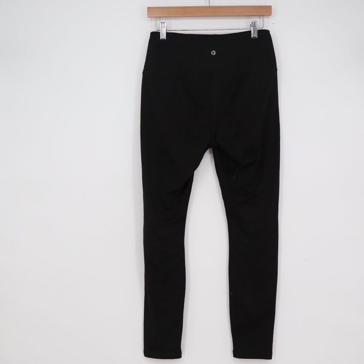 90 Degree by Reflex Womens Black High Rise Activewear Leggings Size Medium
