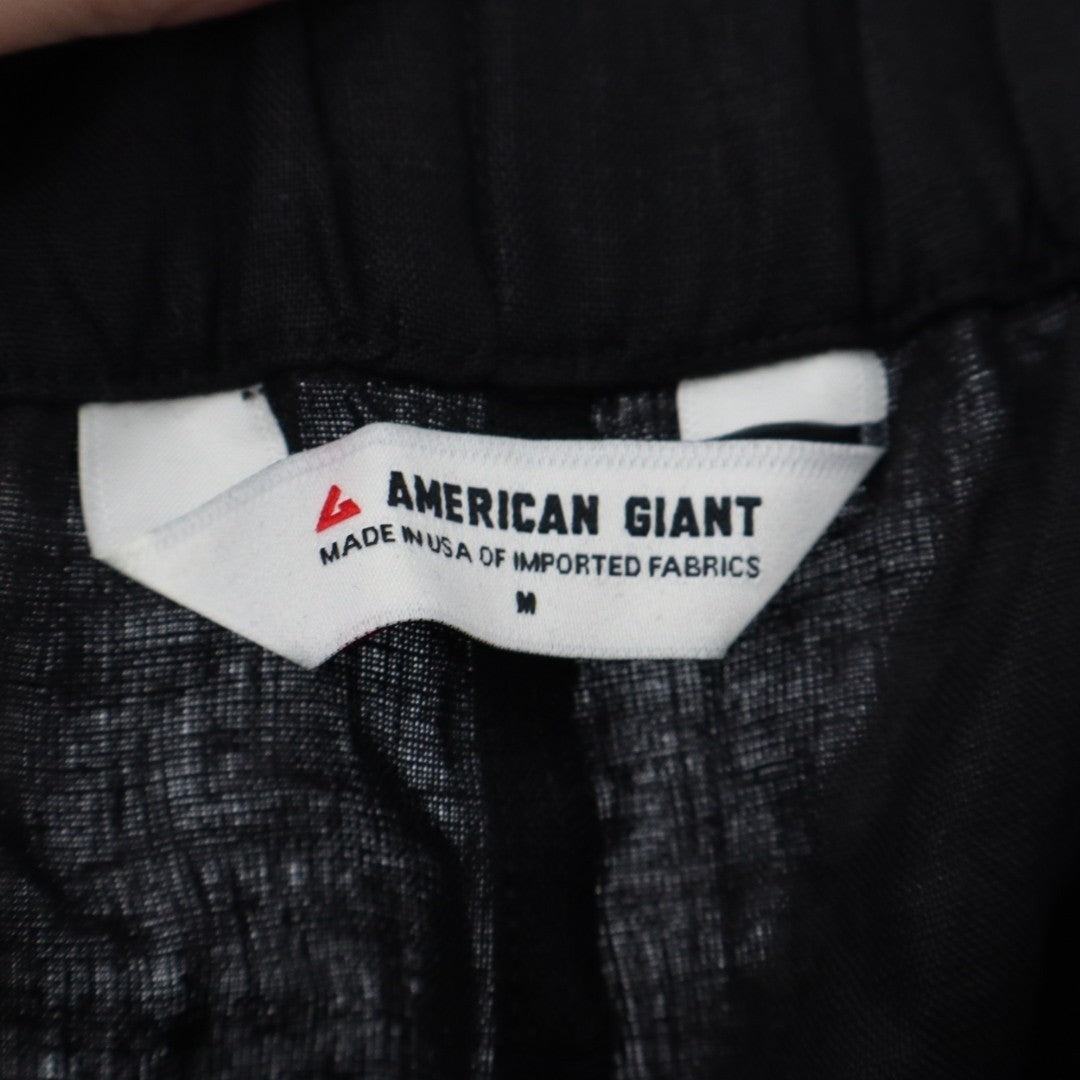 American Giant Pants Womens Medium Black Elastic Waist Wide Leg Outdoor Wear