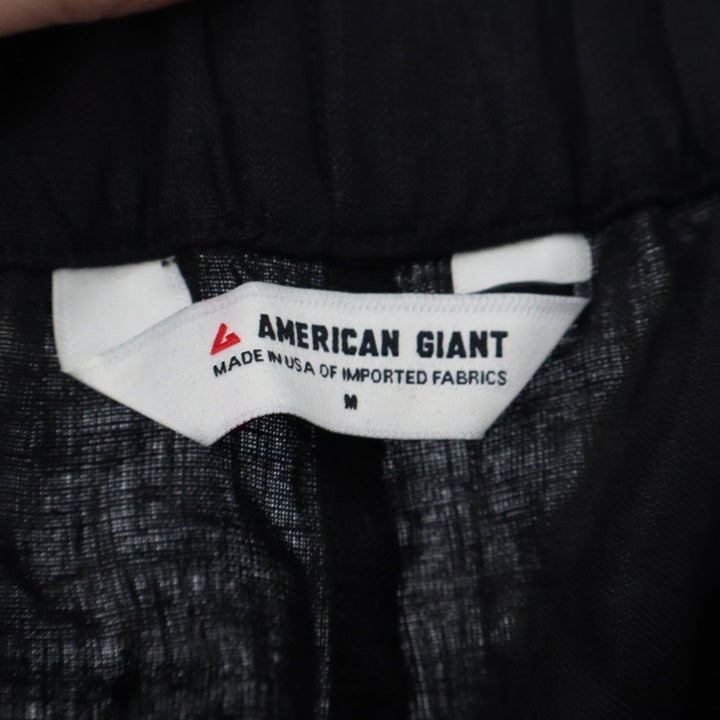 American Giant Pants Womens Medium Black Elastic Waist Wide Leg Outdoor Wear