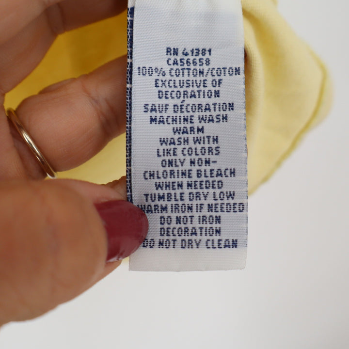 Polo Ralph Lauren T-Shirt Mens XL Short Sleeve Yellow Pony Logo Excellent