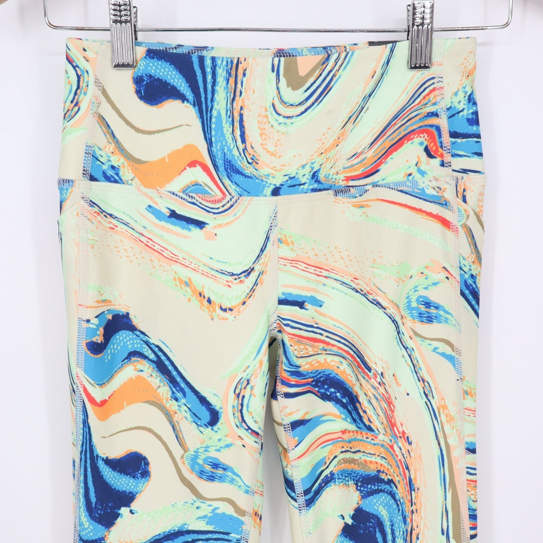 DSG Momentum 7/8 Leggings Womens XS Amped Up Multi Marble Swirl NEW