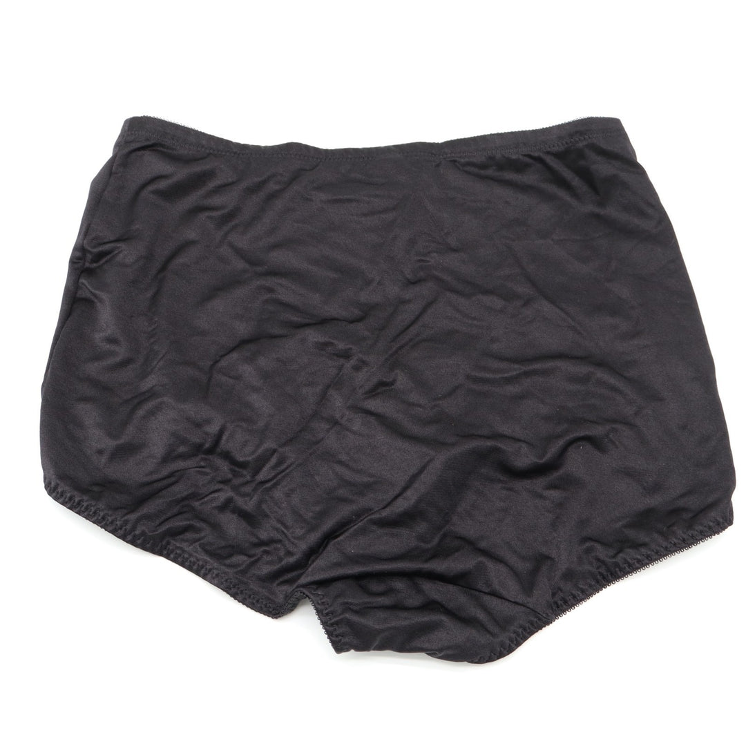 Bali Firm Control Tummy Panel Brief Womens 3XL Black Stretch Lace Trim