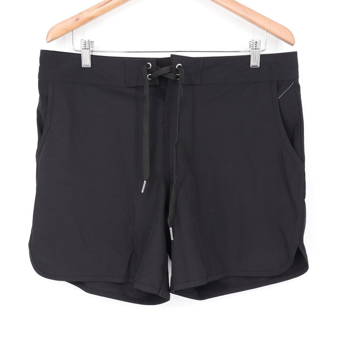 Nautica Mens Black Board Shorts Swim Trunks Stretch 8L508V0 Size M