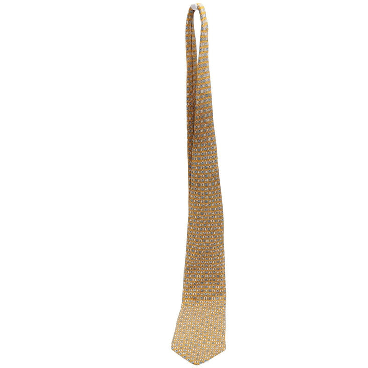 Brooks Brothers Mens Yellow Butterfly Silk Tie Stain Resistant Made in USA Italy