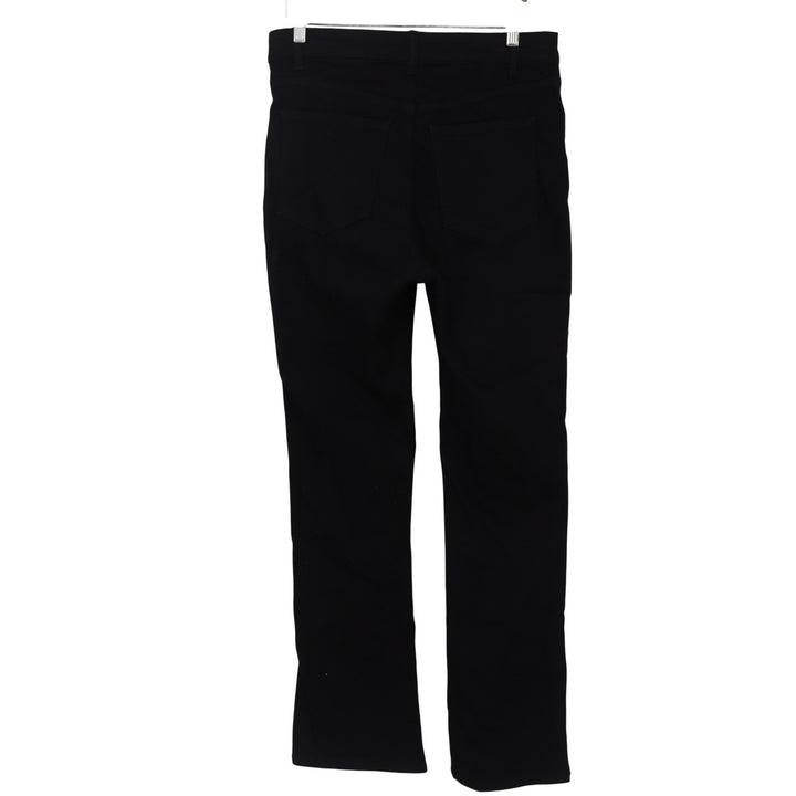 H&M Pants Womens 14 Straight Leg Black Stretch High Rise Excellent