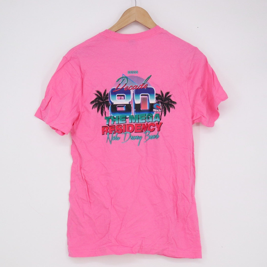 Gildan Softstyle We Own the 80s Graphic T-Shirt Pink Small Decade 80 Residency