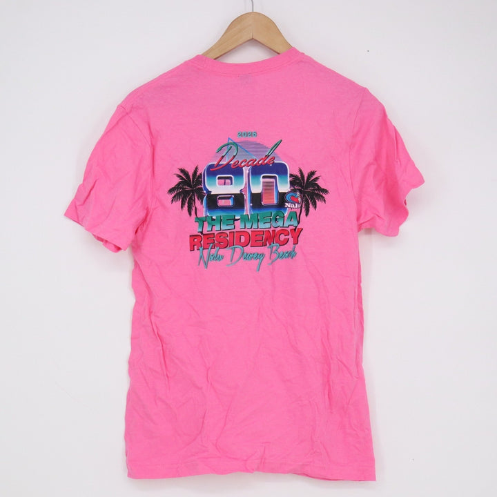Gildan Softstyle We Own the 80s Graphic T-Shirt Pink Small Decade 80 Residency