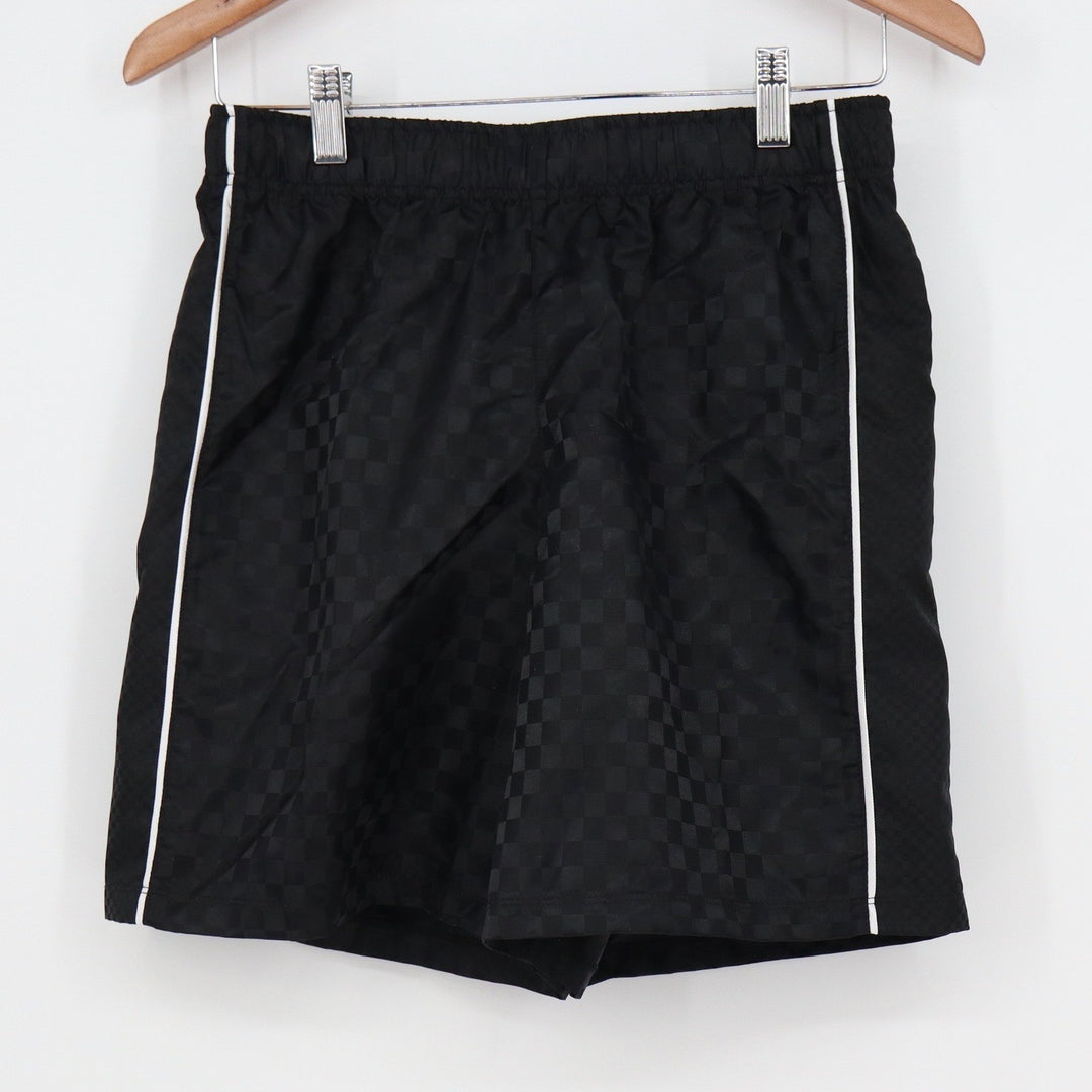 DSG Boys XL 18 Woven Soccer Shorts Pure Black Checkerboard