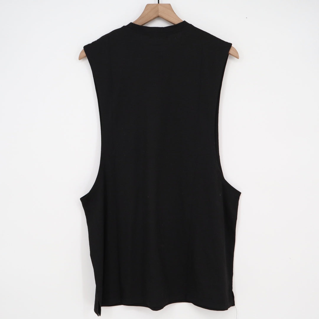 Coofandy Mens Muscle Tank Top Black Deep Cut Stringer Gym Shirt Size L 10966