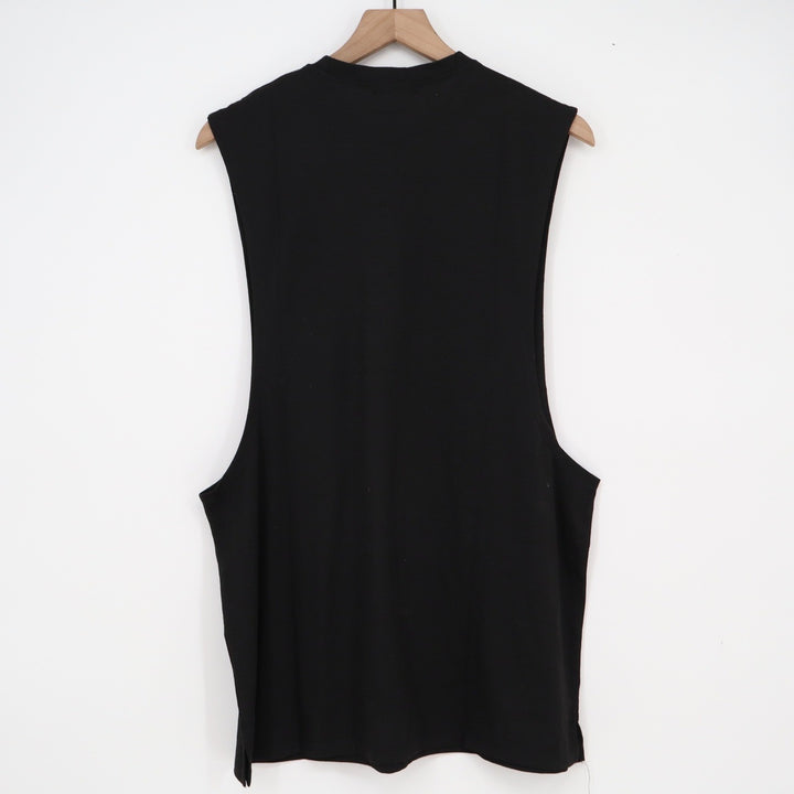 Coofandy Mens Muscle Tank Top Black Deep Cut Stringer Gym Shirt Size L 10966