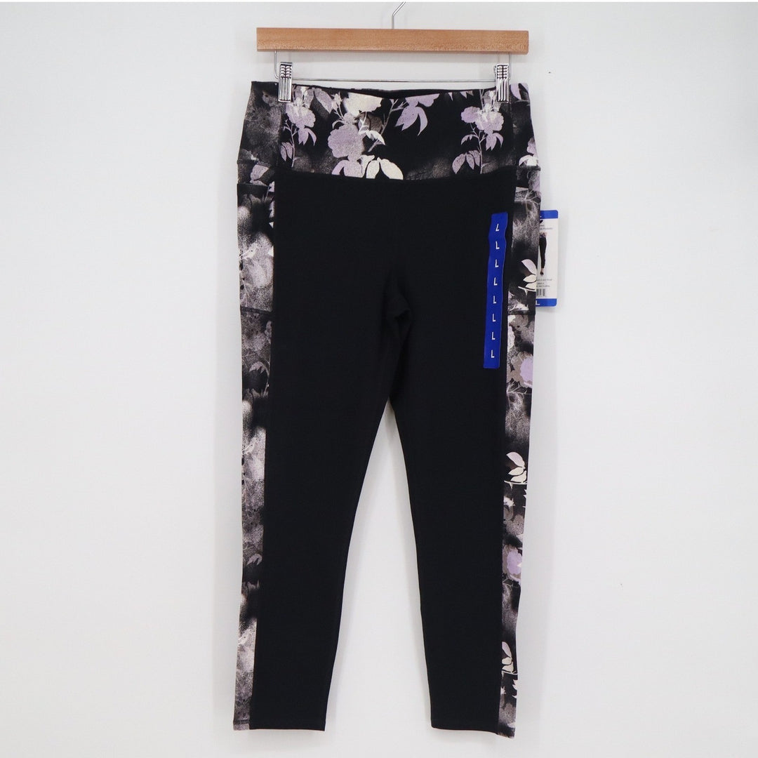 Skechers GOwalk GOFLEX High Waisted 7/8 Leggings Mystic Ink Floral Black Large
