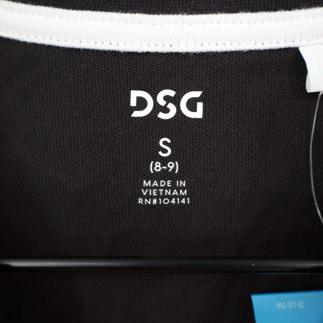 DSG Girls Small Harlem New York Basketball Graphic Tee Shirt Black