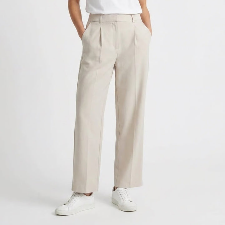 Old Navy Taylor Extra High-Rise Wide Leg Trouser Pants Beige Large