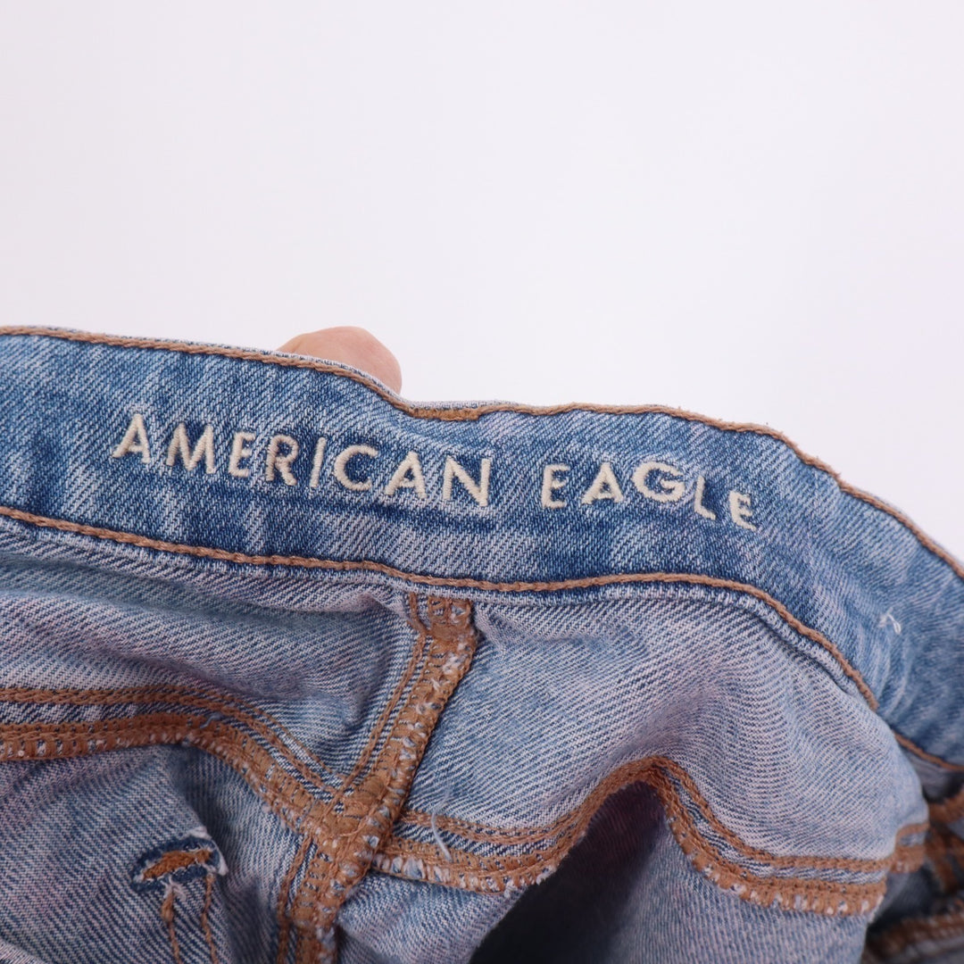 American Eagle Outfitters Cutoff Shorts Womens 12 Blue Denim Cotton Distressed