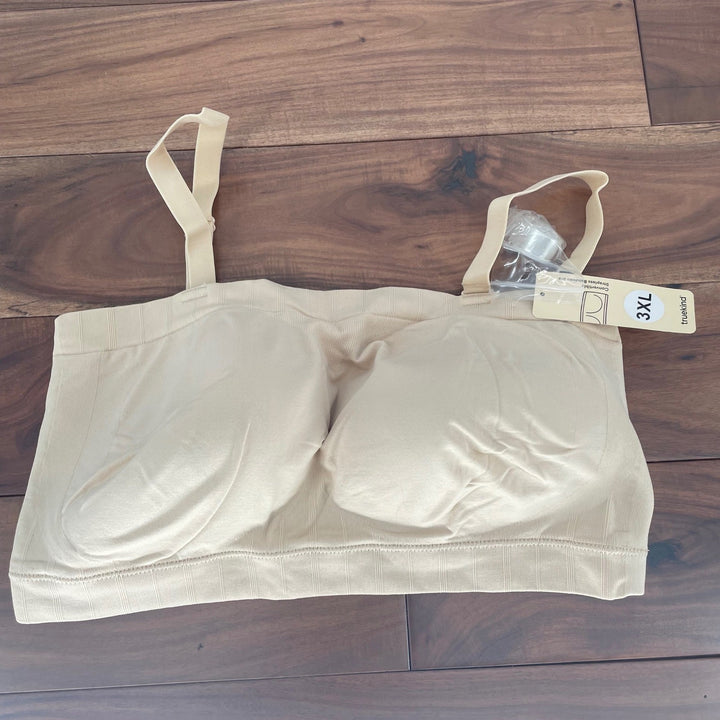 trukind Convertible Strapless Bandeau Bra Chai Size 3XL