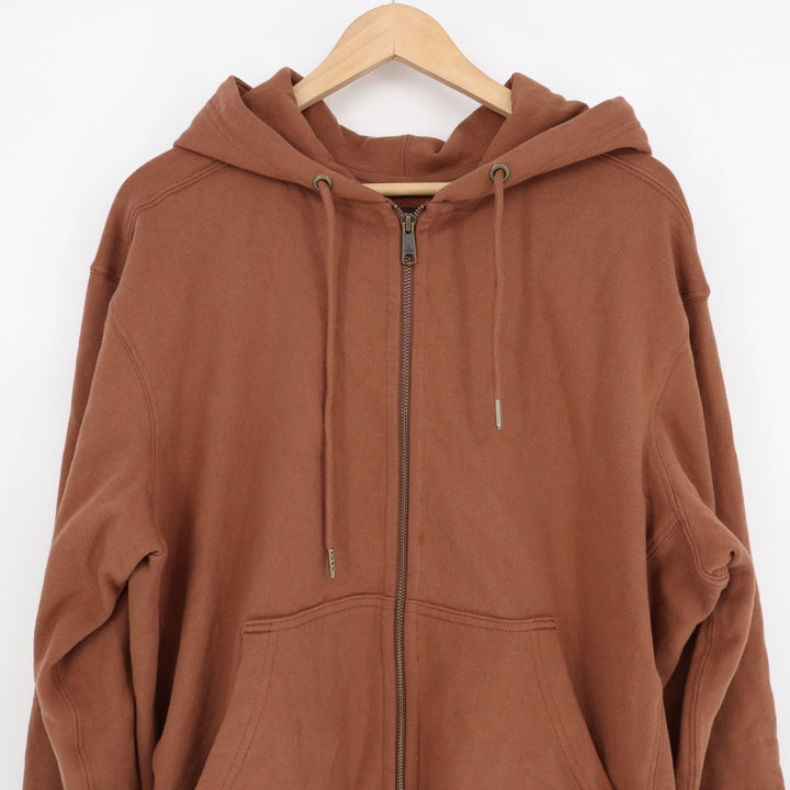 American Giant Relaxed Classic Hoodie Mens Medium Rust Full Zip Cotton Fleece
