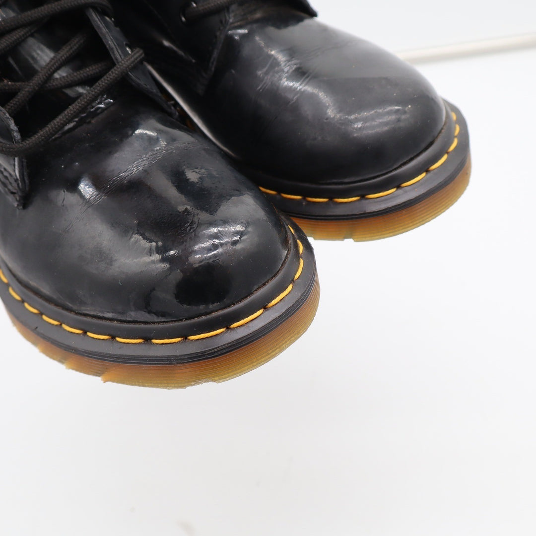 Dr. Martens 1460 Black Patent Leather 8-Eye Combat Boots US Women 7