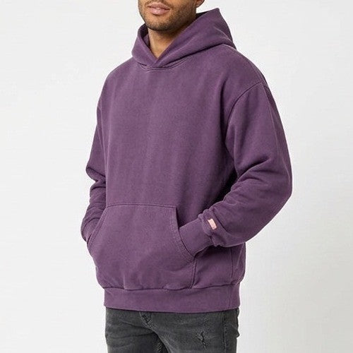 American Giant American Vintage Hoodie Unisex L Purple Cotton Kangaroo Pocket