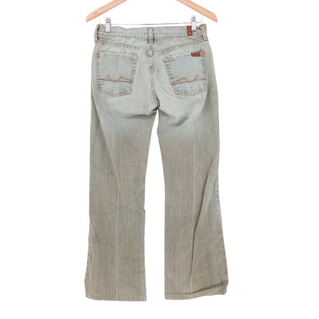 VTG 7 For All Mankind Jerome Dahan Bootcut Jeans Womens 26 Light Brown Stretch