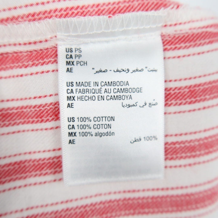 Charter Club Intimates Pajama Pants Womens Petite Small Red White Festive Stripe