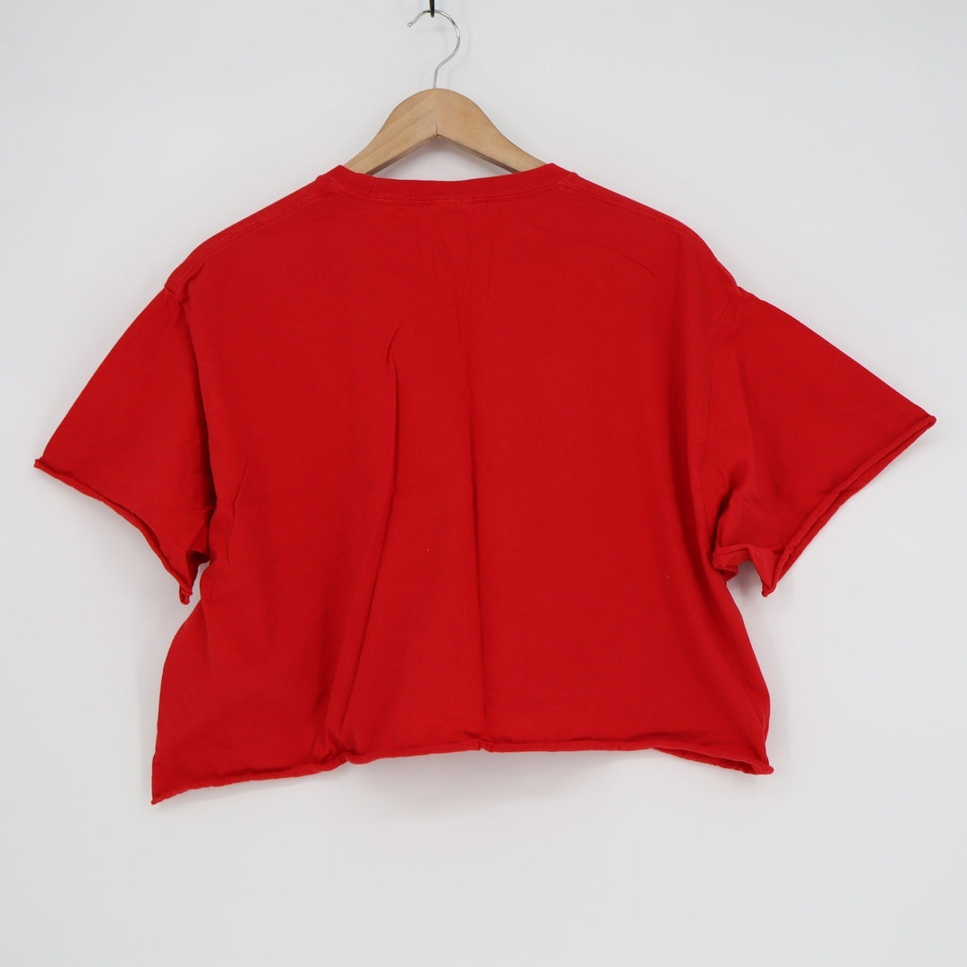 Port & Company Philadelphia Baseball Red Cropped Graphic Tee XL