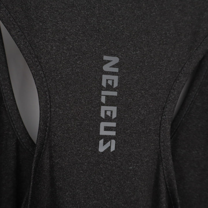 Neleus Tank Top Womens XL Heather Gray Sleeveless Scoop Neck Workout Racerback