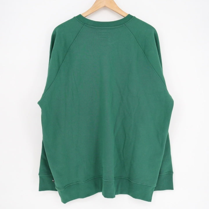 American Giant Sweatshirt Men Large Green Fleece Lined 100% Cotton Raglan Sleeve