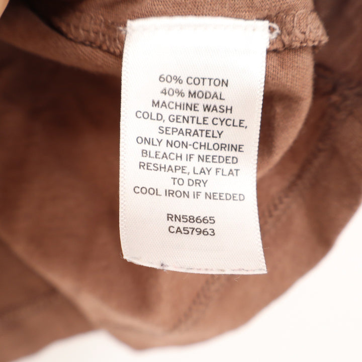 BP. Womens XL Mauve Brown Cropped Boxy T-Shirt Cotton Modal Short Sleeve Tee